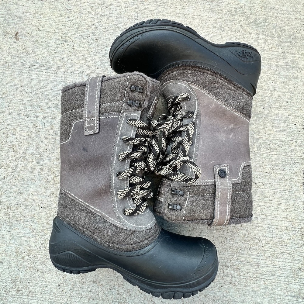 THE NORTH FACE Shellista III Waterproof Insulated Brown Winter Boot US 6 - Picture 7 of 14